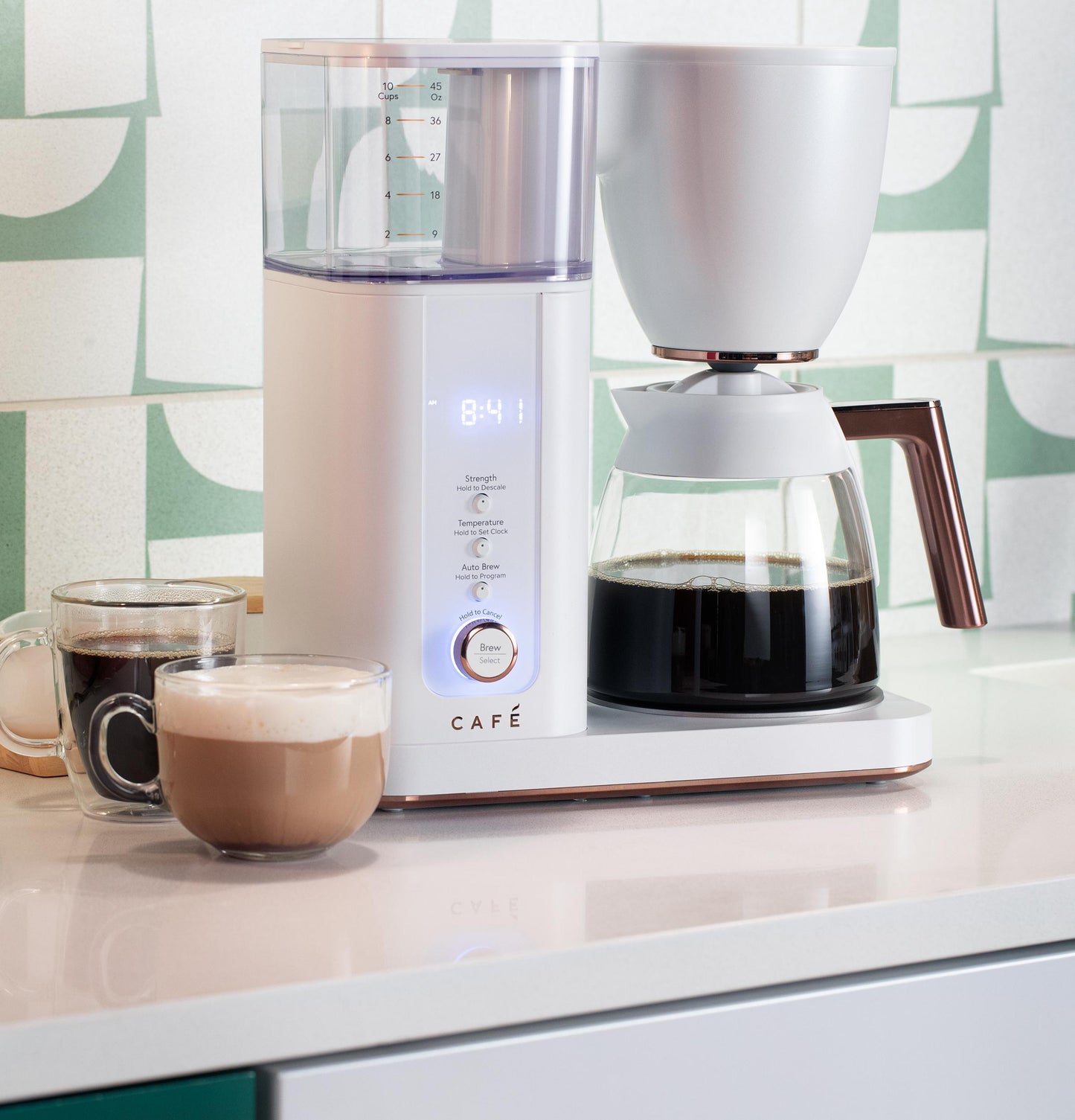 Cafe C7CDABS4RW3 CAF(EBACK)™ Specialty Drip Coffee Maker with Glass Carafe