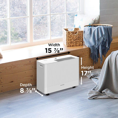 DDR050BSPWDB Danby 50-Pint Dehumidifier with Pump & Wi-Fi in White