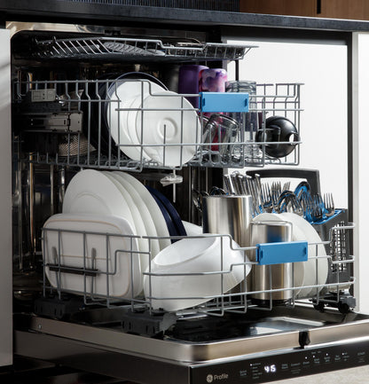 PDP715SYVFS GE Profile™ ENERGY STAR® Fingerprint Resistant Top Control Stainless Interior Dishwasher with Microban™ Antimicrobial Technology