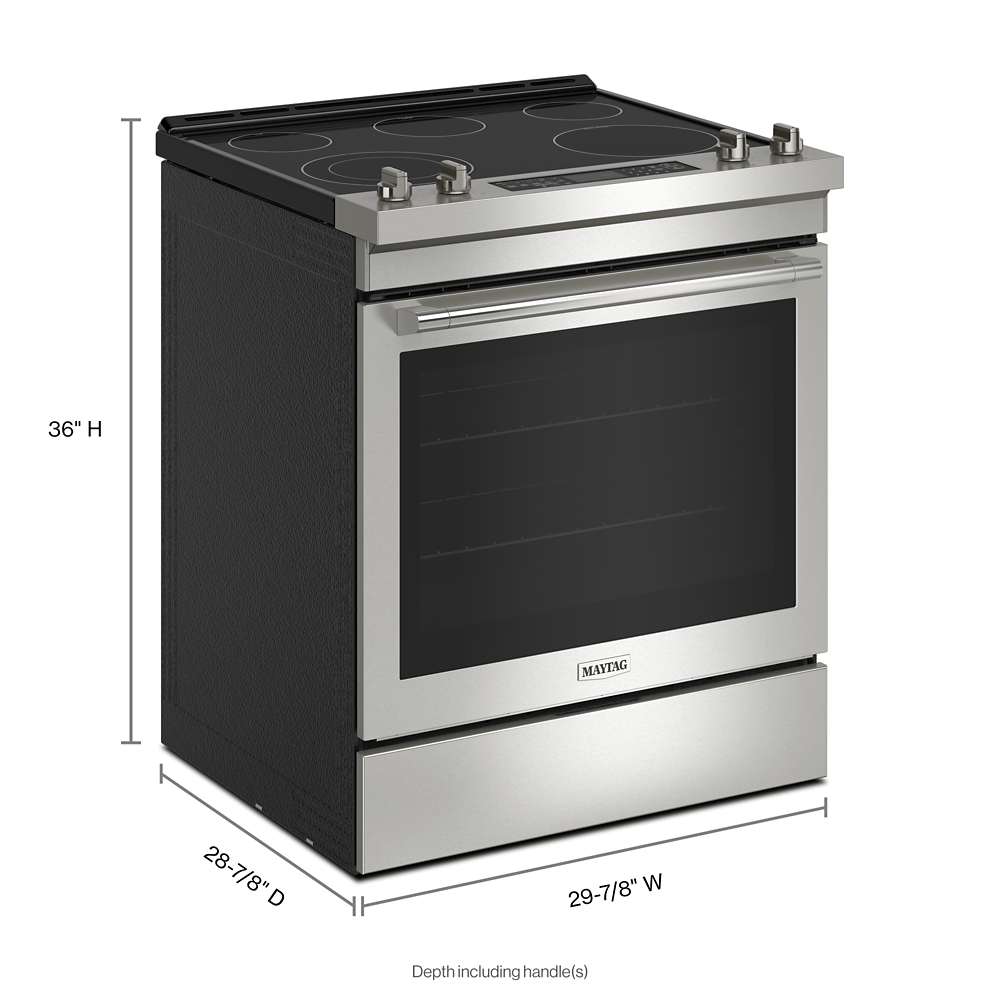 Maytag MES8800PZ 30-Inch Wide Slide-In Electric Range With Air Fry - 6.4 Cu. Ft.