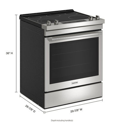 Maytag MES8800PZ 30-Inch Wide Slide-In Electric Range With Air Fry - 6.4 Cu. Ft.