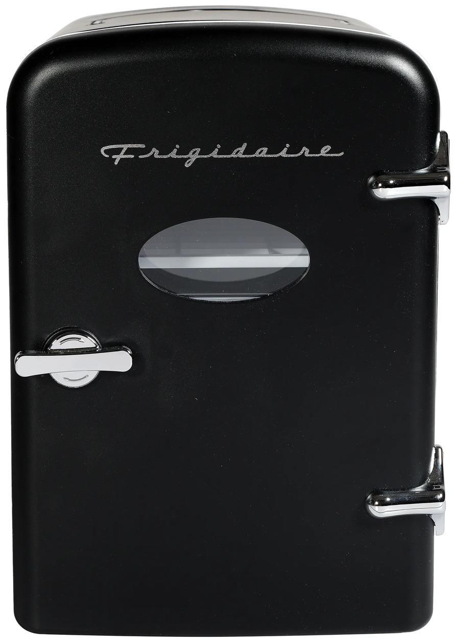 Frigidaire EFMIS229BLACK 6-Can Retro Mini Fridge Cooler - Black