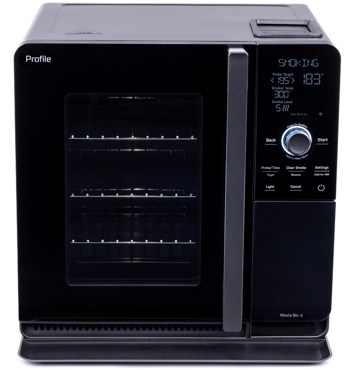 P9SBAAS6VBB GE Profile™ Smart Indoor Pellet Smoker