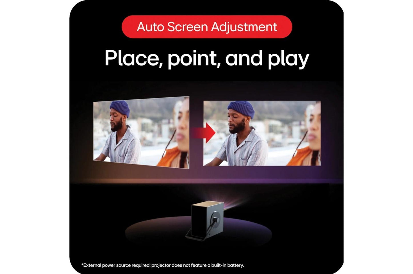 HU710PBAUSG LG CineBeam Q 4K UHD Smart Portable Laser Projector HU710PB.AUSG