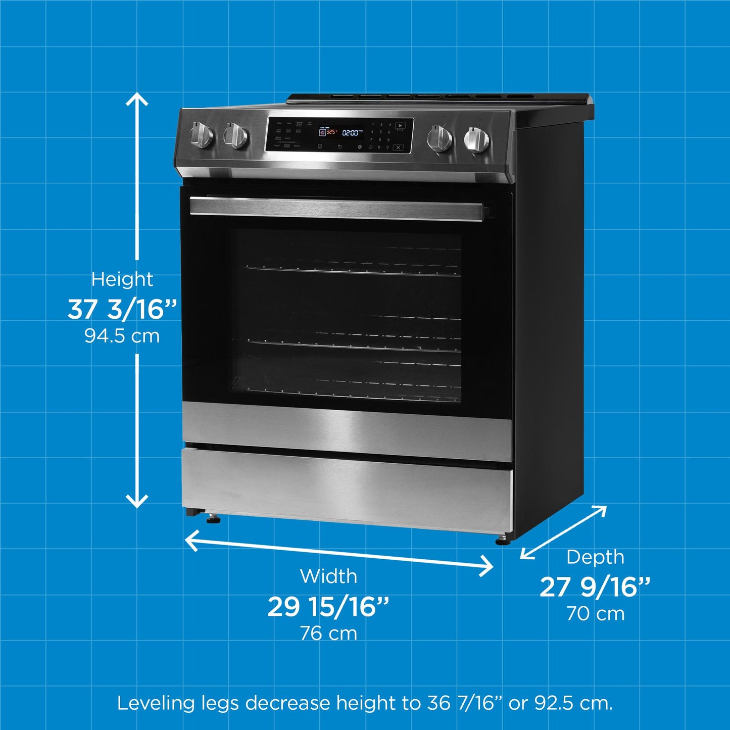 DIRC300BSS Danby 30"" Slide in Induction Range with LED Touch Control in Stainless Steel