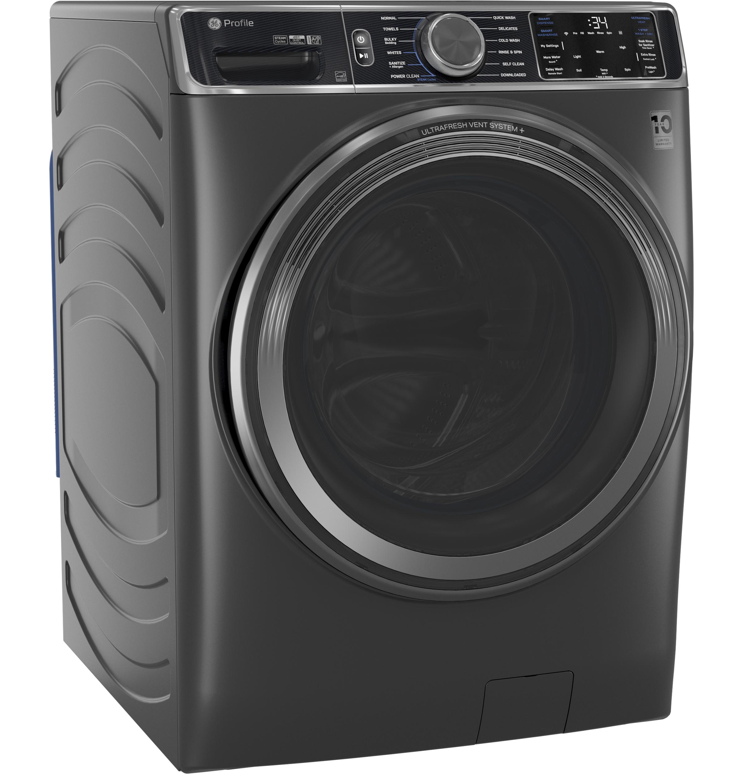 PFW955SPWDS GE Profile™ 5.5 cu. ft. Capacity Smart Front Load ENERGY STAR® Steam Washer with UltraFresh Vent System+ and Smart Wash & Smart Rinse