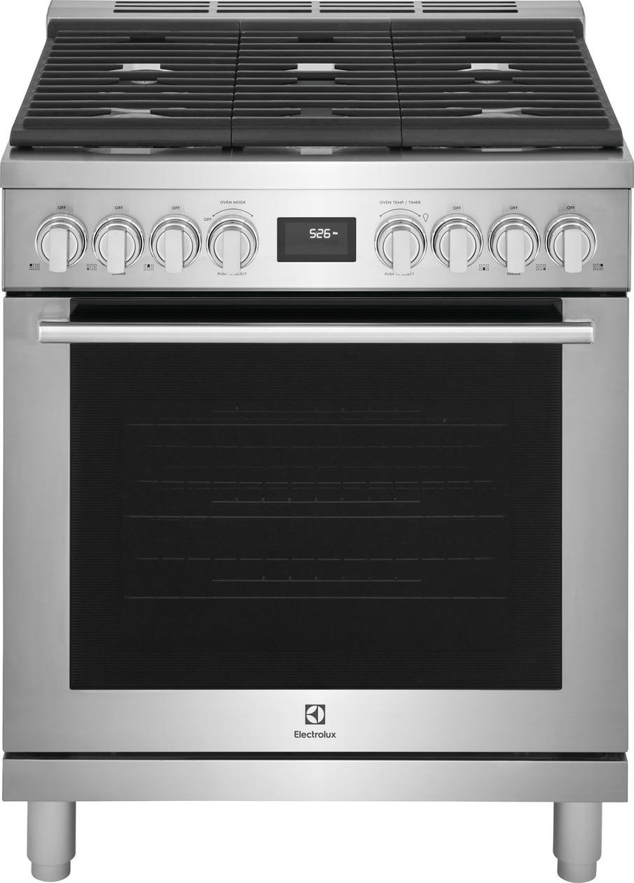 Electrolux ECFG3068AS 30" Front Control Freestanding Gas Range