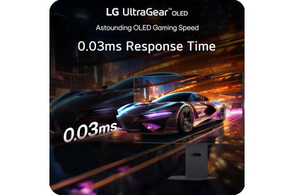 Lg 32GX870AB 32 Inch UltraGear™ OLED Dual Mode 4K UHD 240Hz or FHD 480Hz 0.03ms G-Sync Compatible Gaming Monitor with USB Type-C