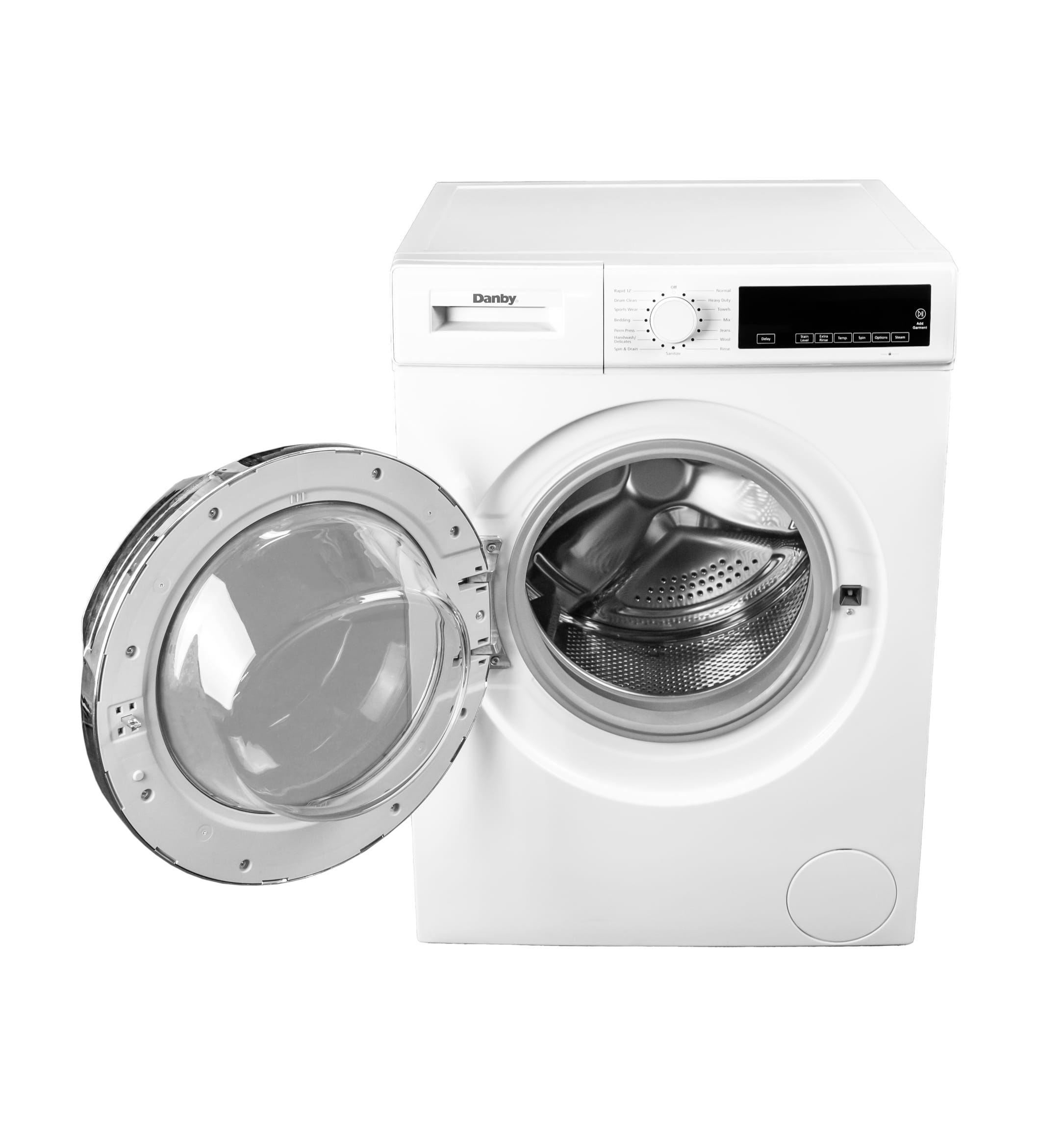 DWM022D3WDB Danby 24-inch, 2.2 cu. ft. Stackable Front Load Washer with Steam in White