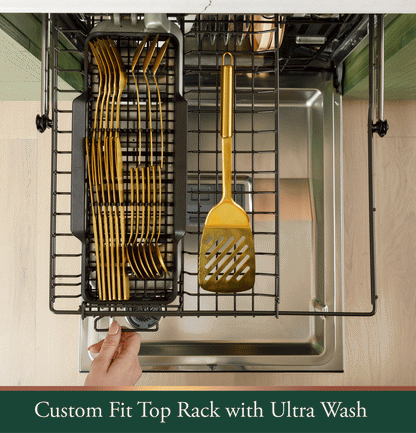 Cafe CDT888P3VD1 CAF(EBACK)™ CustomFit ENERGY STAR Stainless Interior Smart Dishwasher with Ultra Wash Top Rack and Dual Convection Ultra Dry, LED Lights, 39 dBA