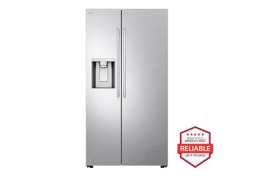 Lg LL27T3530S 27 cu. ft. Smart Side-by-Side Refrigerator with Smooth Touch Ice & Water Dispenser