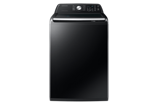 Samsung WA46CG3505AV 4.6 cu. ft. Large Capacity Smart Top Load Washer with ActiveWave™ Agitator and Active WaterJet in Brushed Black