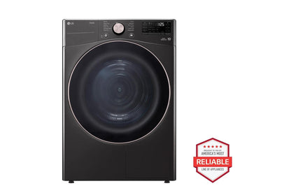 Lg WM4000HBADLHC4002BWD300CBWDP6B 4.5 cu. ft. Front Load Washer and 7.8 cu. ft. Heat Pump Ventless Dryer with pedestal washer and drawer Laundry Set in Black Steel