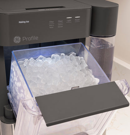 P4NM25PZSG GE Profile Opal Mini Pro Nugget Ice Maker with Side Tank