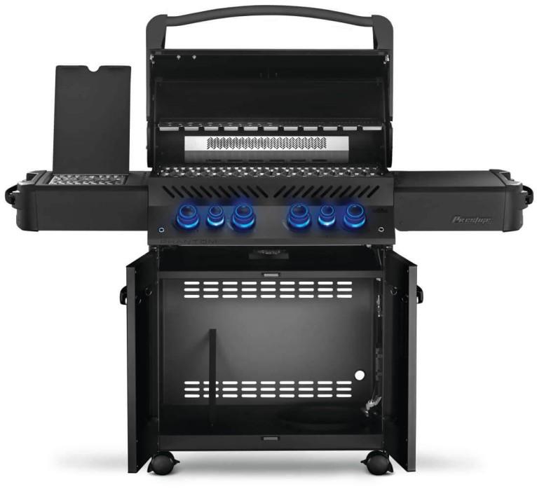 Napoleon Bbq P500RSIBPK3PHM Legacy Phantom Prestige 500 RSIB with Infrared Side and Rear Burner , Propane, Satin Black