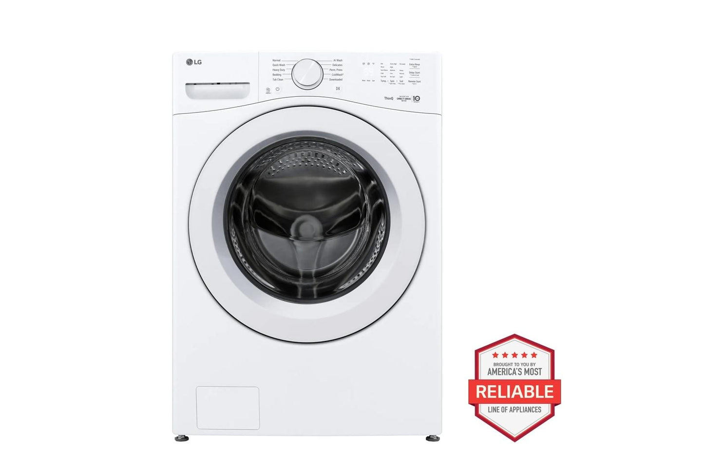 Lg WM3420CW 4.5 cu. ft. Ultra Large Capacity Smart Front Load Washer