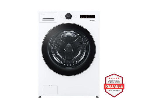 Lg WM6700HWADLEX6700WWD300CWWDP6W 5.0 cu. ft. Front Load Washer and 7.4 cu.ft. Electric Dryer with pedestal washer and drawer Laundry Set in White