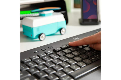 Lg 920010908 Logitech Signature K650 Comfort Full-Size Wireless Keyboard with Wrist Rest, BLE Bluetooth or Logi Bolt, Graphite