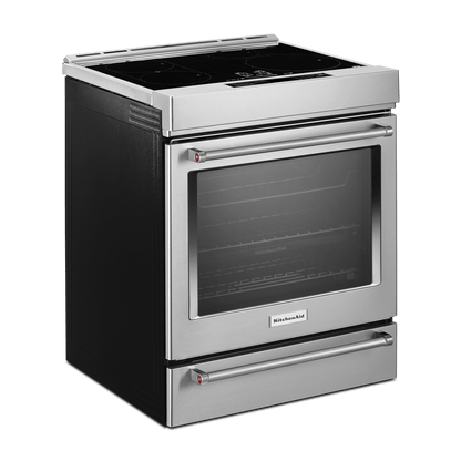 Kitchenaid KSIS730PSS 30-Inch 4-Element Induction Slide-In Convection Range with Air Fry