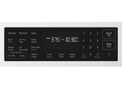 Samsung NSE80H63SW Bespoke Smart Slide-in Electric Range Pro Style Design  Air Fry Max  True Convection