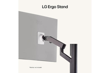 EG800BW LG Ergo Stand - Desk Mount, Adjustable Monitor Arm with Full Motion (White Mounting Plate)