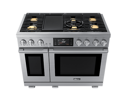 Dacor 48" Dual-Fuel Range, Silver Stainless, Natural Gas/Liquid Propane