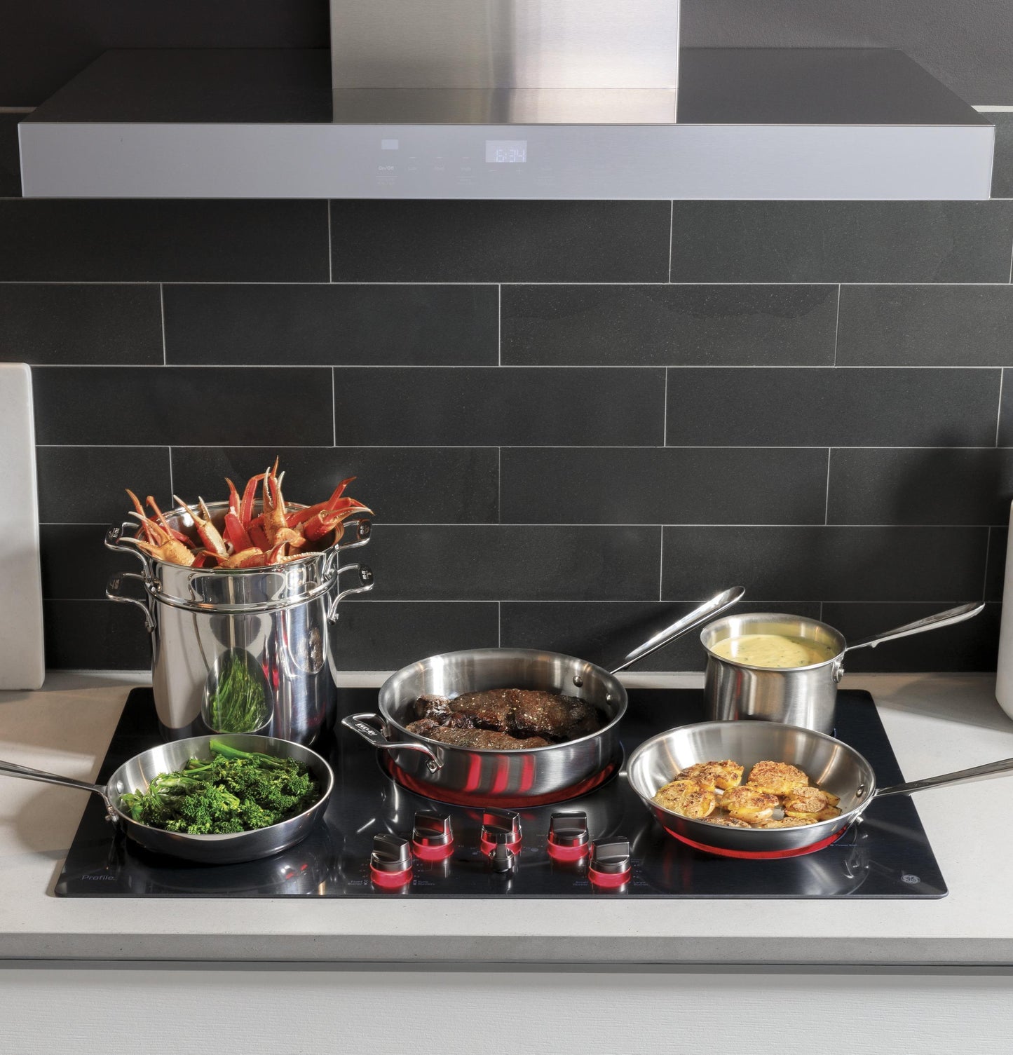 Cafe UVW9361SLSS 36" Smart Designer Wall Mount Hood w/ Perimeter Venting
