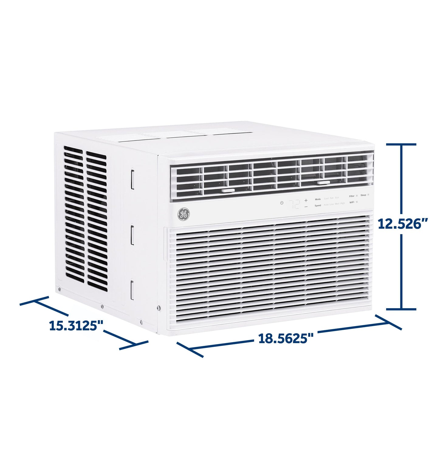 AWCS08WWF GE® 8,000 BTU Smart Electronic Window Air Conditioner for Medium Rooms up to 350 sq. ft.