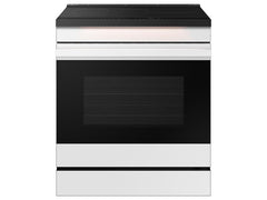 Samsung NSI6DB950012 Bespoke 6.3 cu. ft. Smart Slide-In Induction Range with Ambient Edge Lighting™ & Air Sous Vide in White Glass