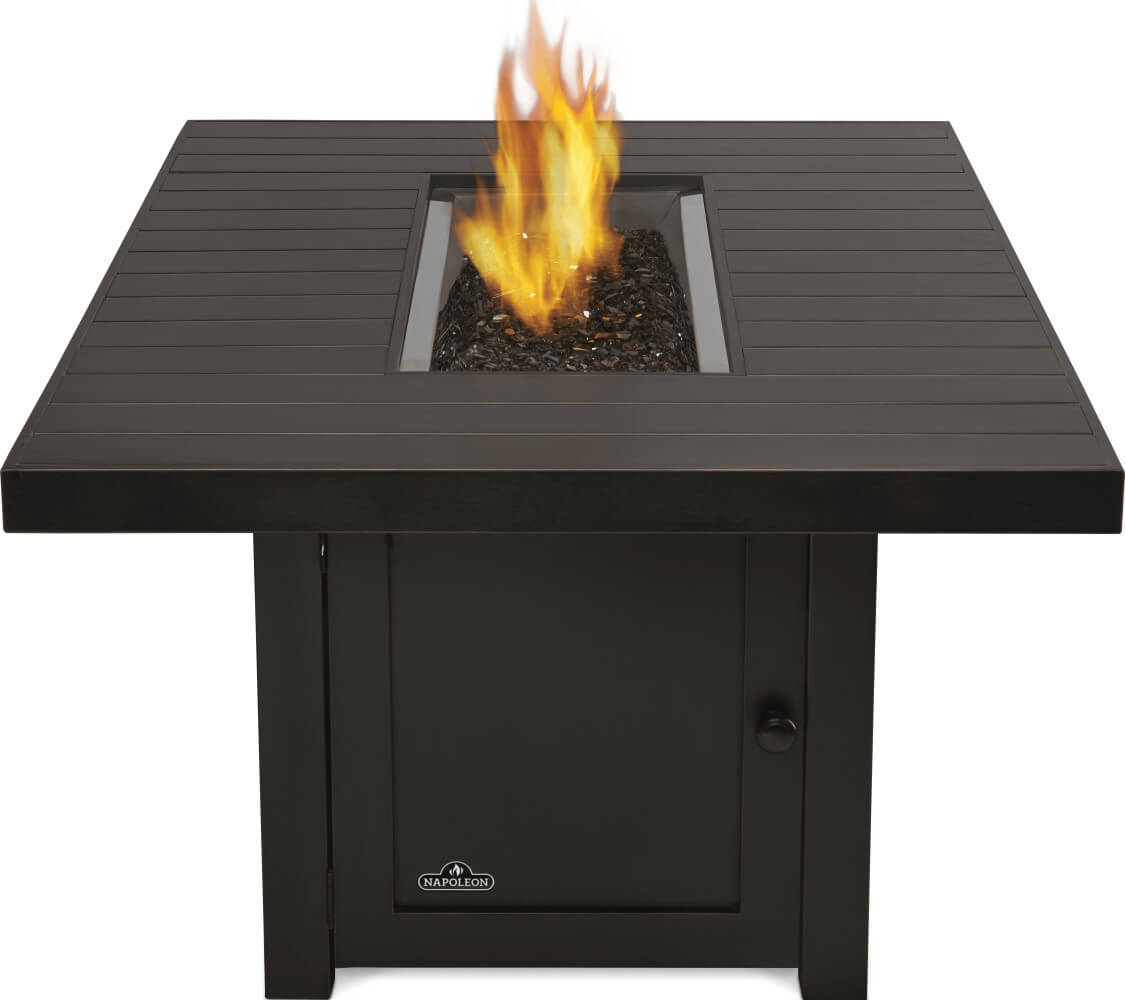 Napoleon Bbq STTR1BZ St. Tropez Rectangle Patioflame Table Fire Table , Propane, Bronze