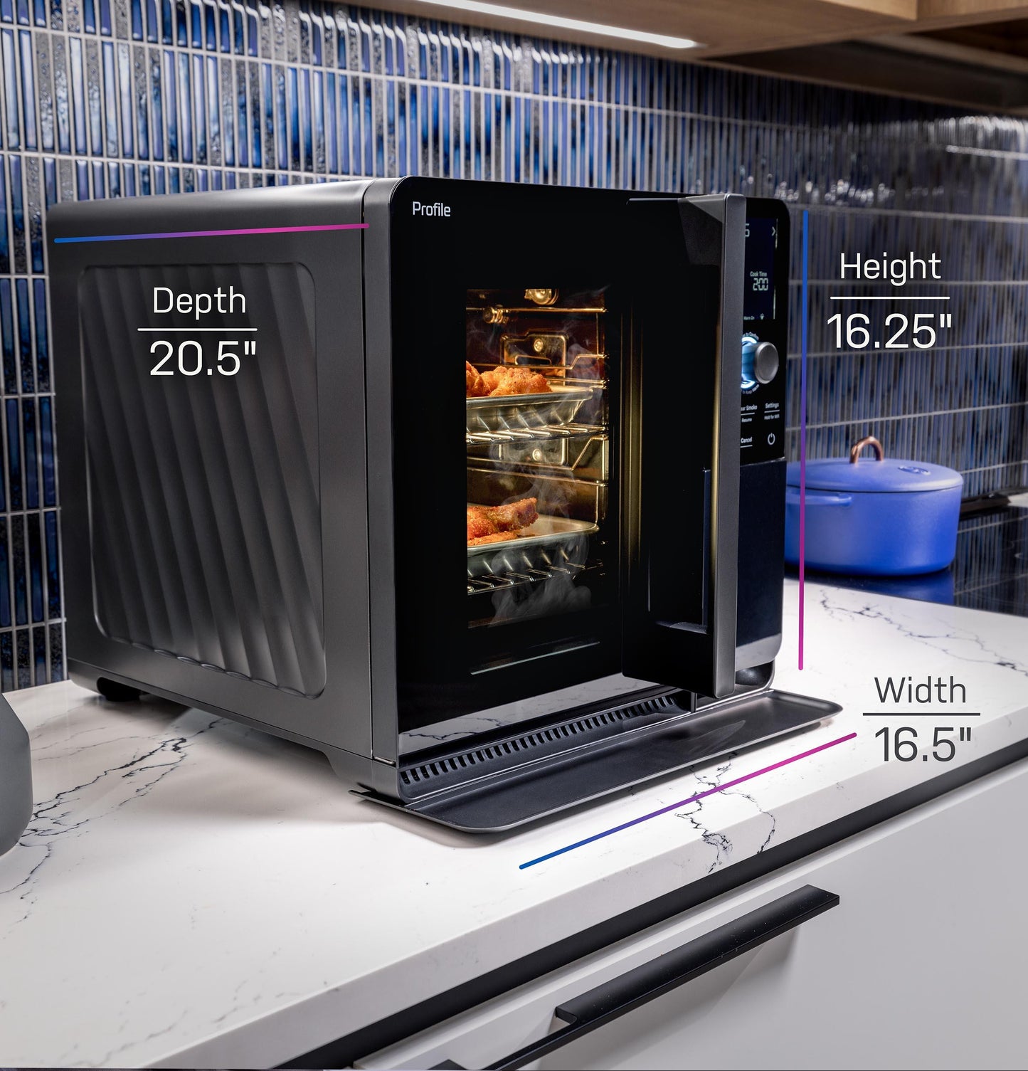 P9SBAAS6VBB GE Profile™ Smart Indoor Pellet Smoker