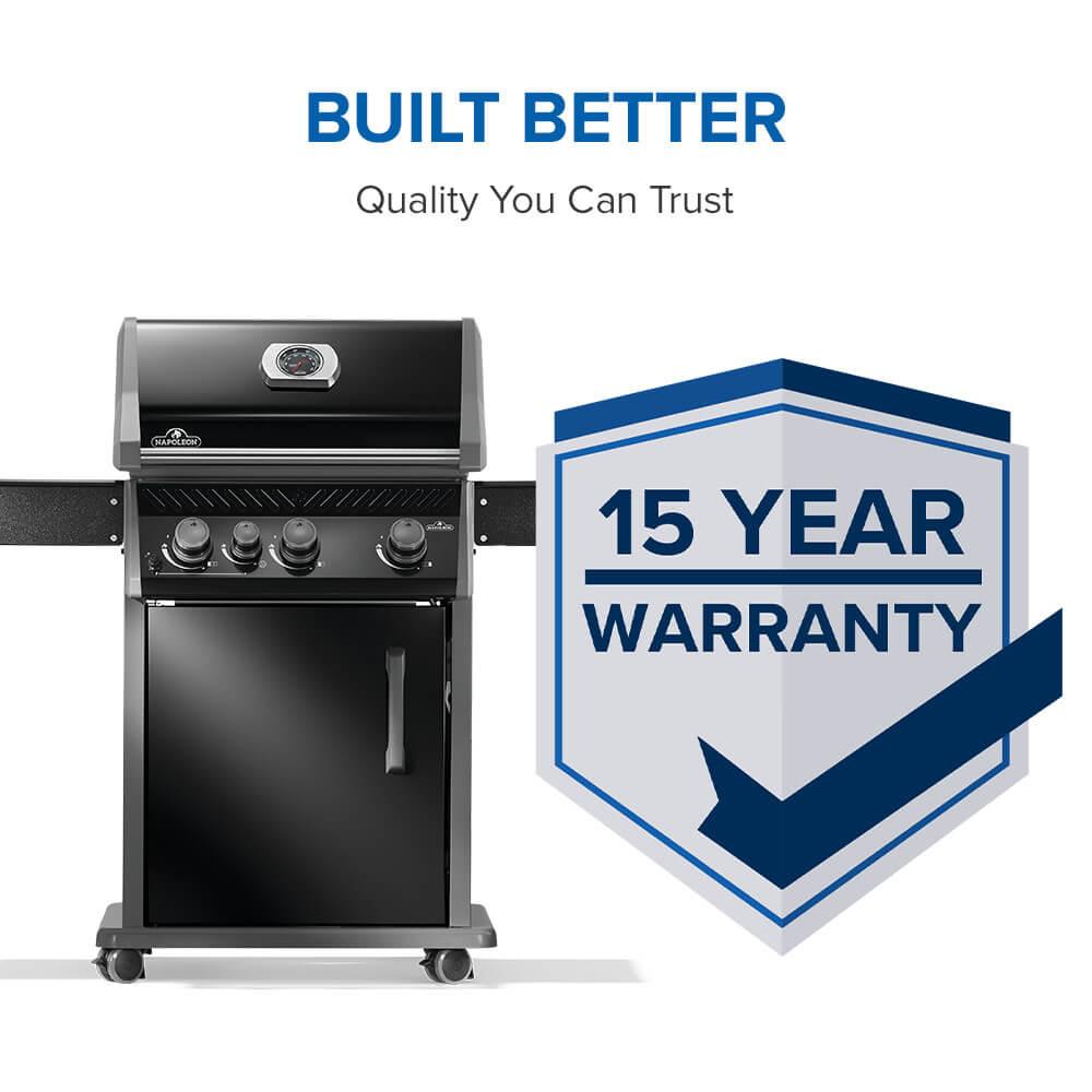 Napoleon Bbq R425SBNK2FB Rogue 425 SB with Range Side Burner , Natural Gas, Black