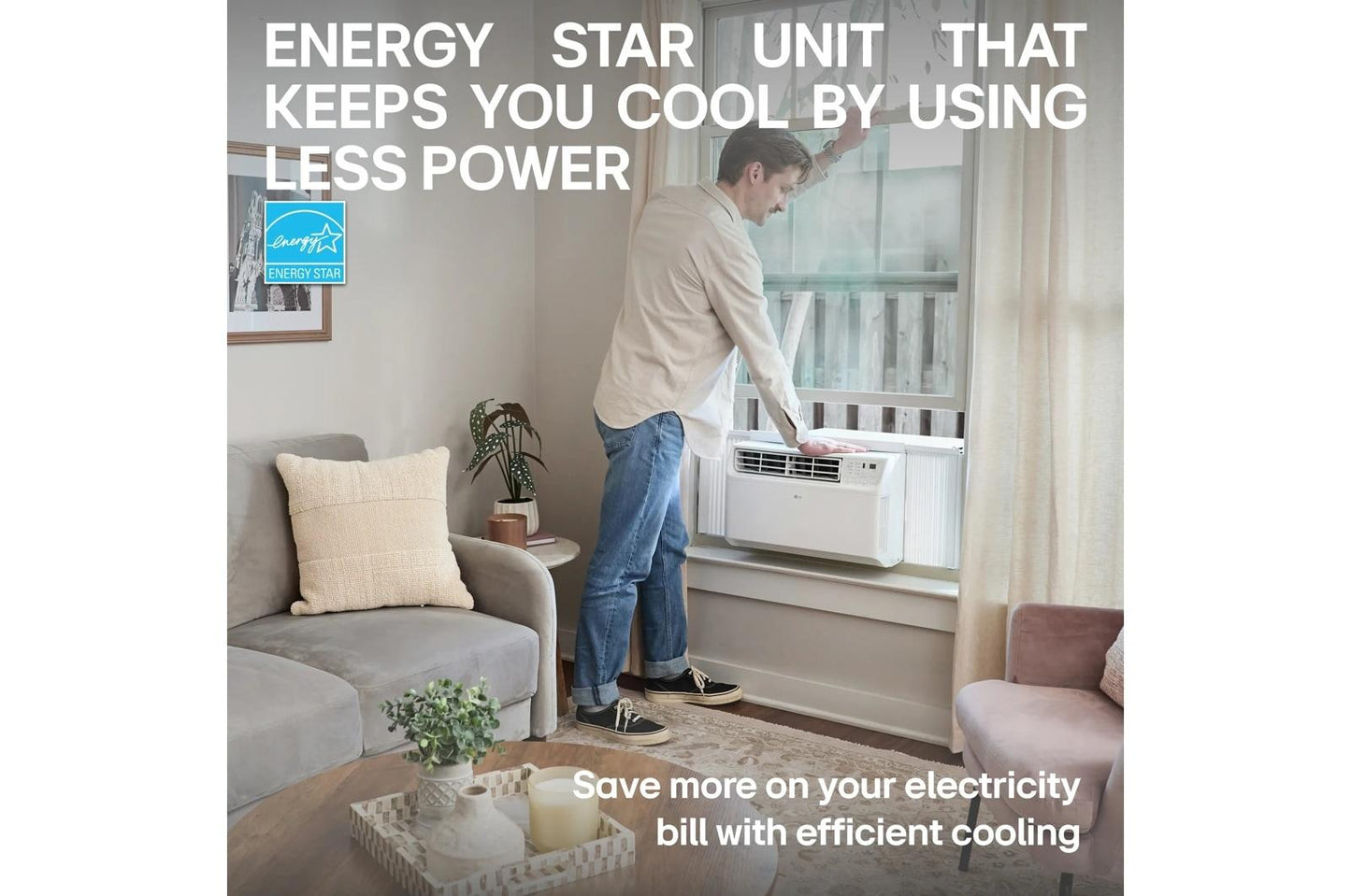 Lg LW1022FVSM 10,000 BTU Dual Inverter Energy Star Window Air Conditioner  Cools Up To 450 sq. ft.
