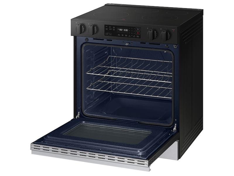 Samsung Bespoke 6.3 cu. ft. Smart Slide-In Electric Range with Precision Knobs in Stainless Steel