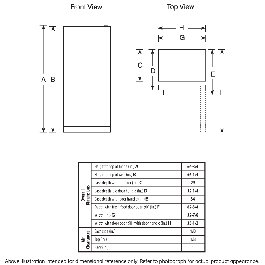 GTE21GSHSS GE® ENERGY STAR® 21.1 Cu. Ft. Top-Freezer Refrigerator