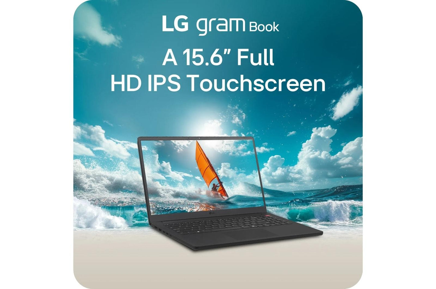 15U55THAAB4U1 LG gram Book 15.6 Inch Thin and Lightweight Laptop, Windows 11 Home, Intel® Core™ Ultra 7, 16GB RAM, 512GB SSD, Black