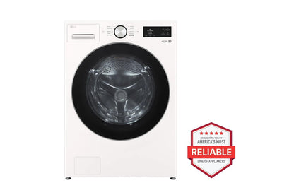 Lg WM5800HAADLGX5801AWD300CAWDP6A 5.0 cu. ft. Front Load Washer and 7.4 cu. ft. Gas Dryer with pedestal washer and drawer in Alpine White