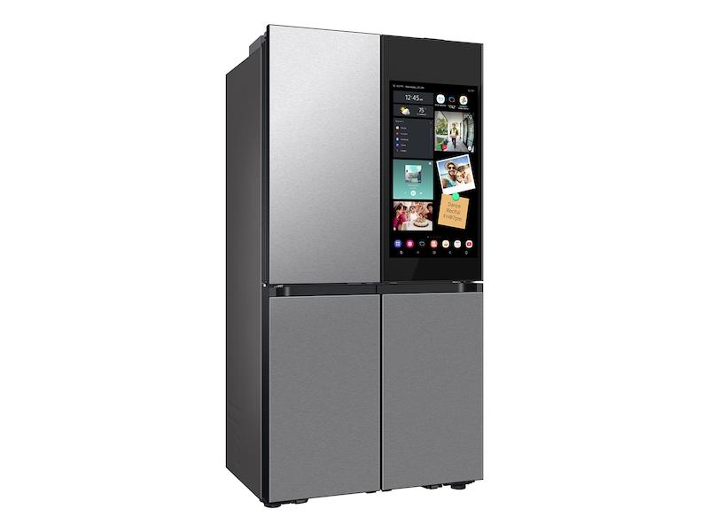Samsung RF23DB9900QD Bespoke Counter Depth 4-Door Flex™ Refrigerator (23 cu. ft.) with AI Family Hub+™ and AI Vision Inside™ in Stainless Steel