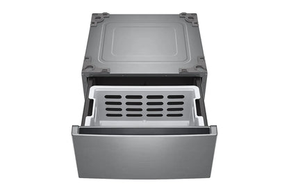 Lg WM5800HVADLEX5800VWD300CVWDP6V 5.0 cu. ft. Front Load Washer and 7.4 cu. ft. Electric Dryer with pedestal washer and drawer Laundry Set in Graphite Steel
