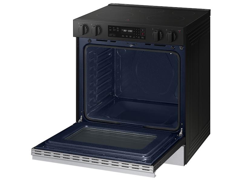 Samsung NSE6DG8100SR Bespoke 6.3 cu. ft. Smart Slide-In Electric Range with Precision Knobs in Stainless Steel