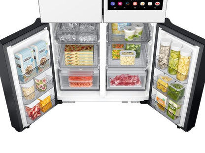 Samsung RF29DB990012 Bespoke 4-Door Flex™ Refrigerator (29 cu. ft.) with AI Family Hub+™ and AI Vision Inside™ in White Glass