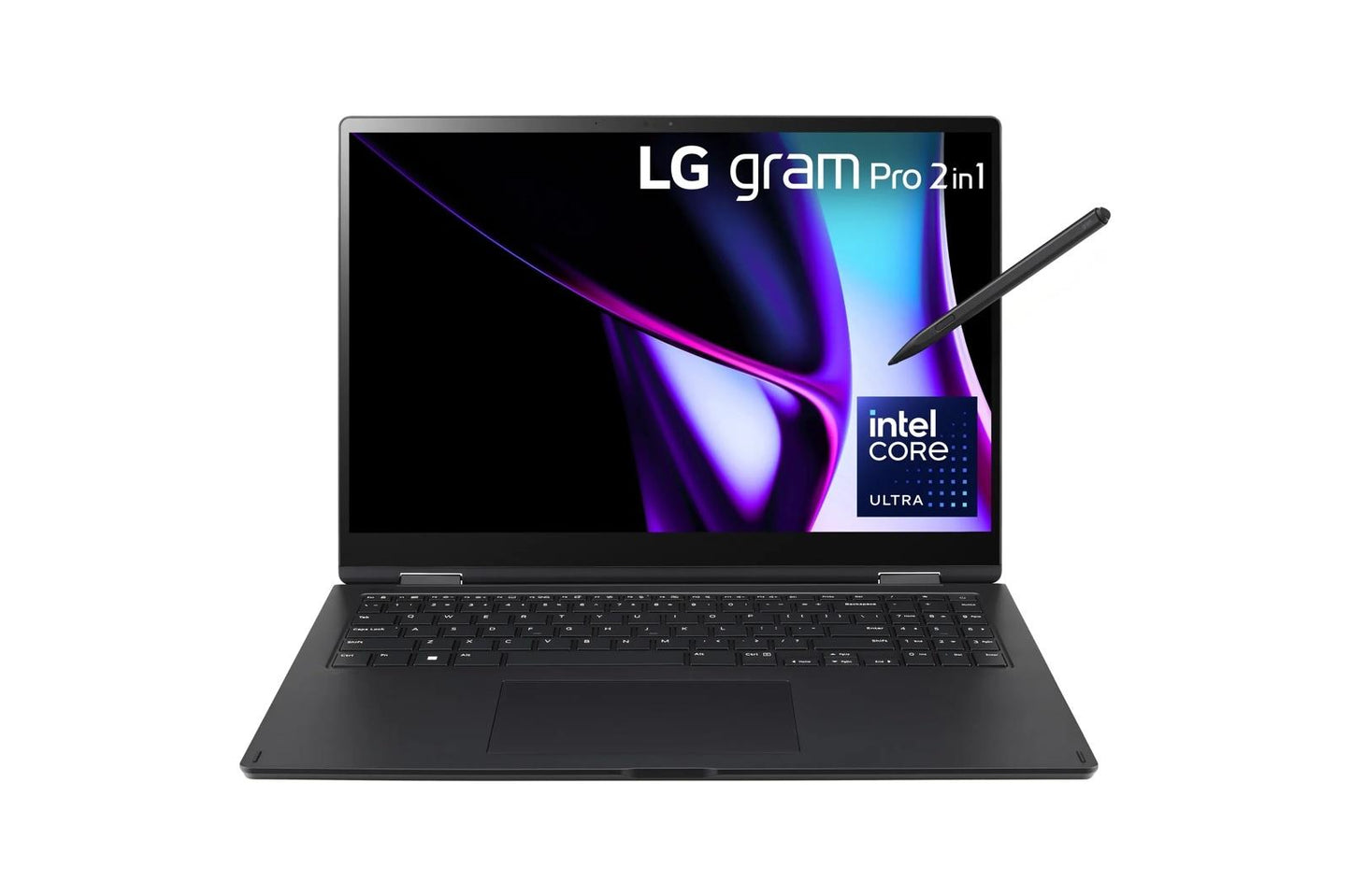 16T90SPGAAB6U1 LG gram Pro 16 Inch 2-in-1 Thin and Lightweight Laptop, Intel® Evo™ Edition - AI-enabled Intel® Core™ Ultra 7 processor, Windows 11 Home, 16GB RAM, 1TB SSD, Black