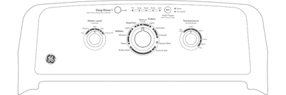 GTW325ASWWW GE® 4.0 cu. ft. Capacity Washer with Stainless Steel Basket and Water Level Control