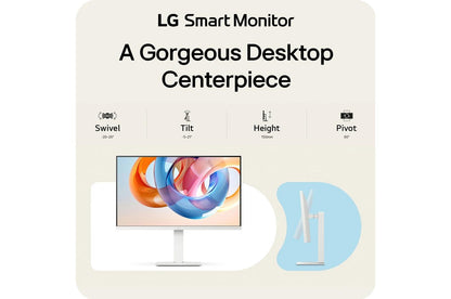 Lg 27U730SAW 27 Inch 4K UHD webOS Smart Monitor with USB Type-C PD 65W