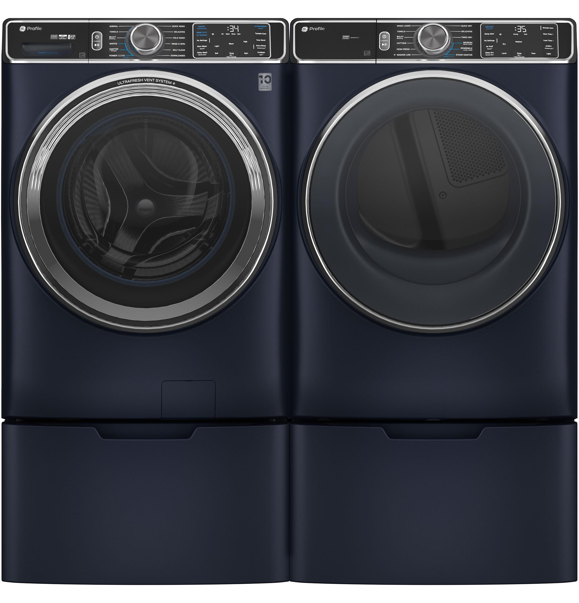 PFD87ESPVRS GE Profile™ 7.8 cu. ft. Capacity Smart Front Load Electric Dryer with Steam and Sanitize Cycle