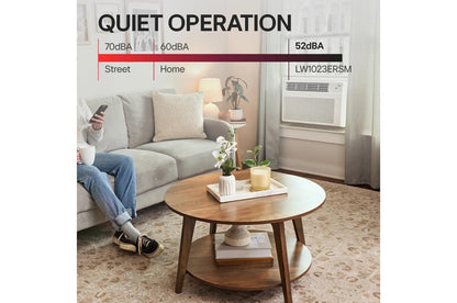 Lg LW1023ERSM 10,000 BTU Smart Wi-Fi Enabled Window Air Conditioner  Cools Up To 450 sq. ft.