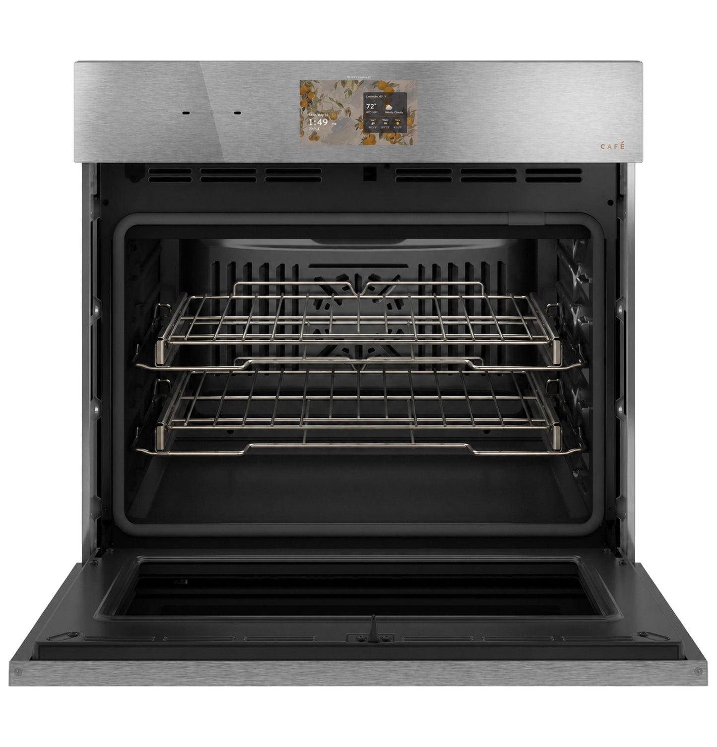 Cafe CTS90DM2ZS5 CAF(EBACK)™ 30" Smart Built-In Convection Single Wall Oven in Platinum Glass