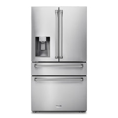 TRF3601FD Thor Kitchen 36 Inch Professional French Door Refrigerator With Ice and Water Dispenser - Model Trf3601fd