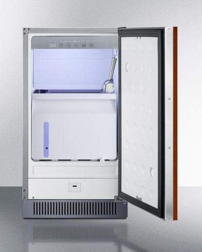 Summit BIM182ADAIFLHD 18" Wide Clear Icemaker, ADA Compliant (panel Not Included)