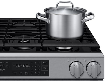 Samsung NSG70H60SR Bespoke Smart Slide-in Gas Range Pro Style Design  Air Fry Max  Precision Knobs